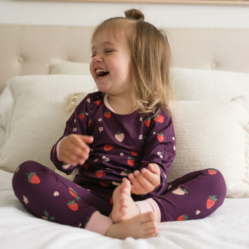 Pyjama Fraises Modal 2-14ans