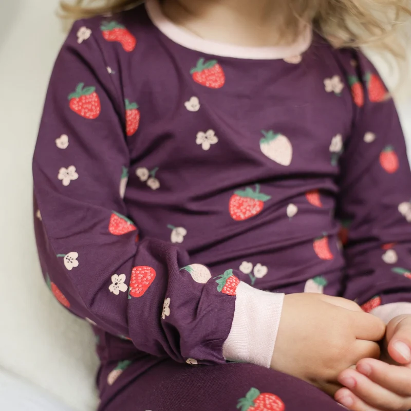 Pyjama Fraises Modal 2-14ans