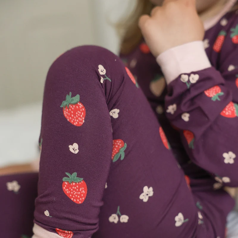 Pyjama Fraises Modal 2-14ans