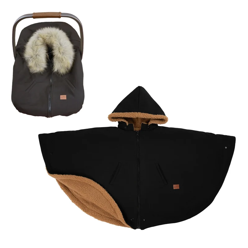 Housse Siège d'Auto / Poncho 3-en-1 - Noir