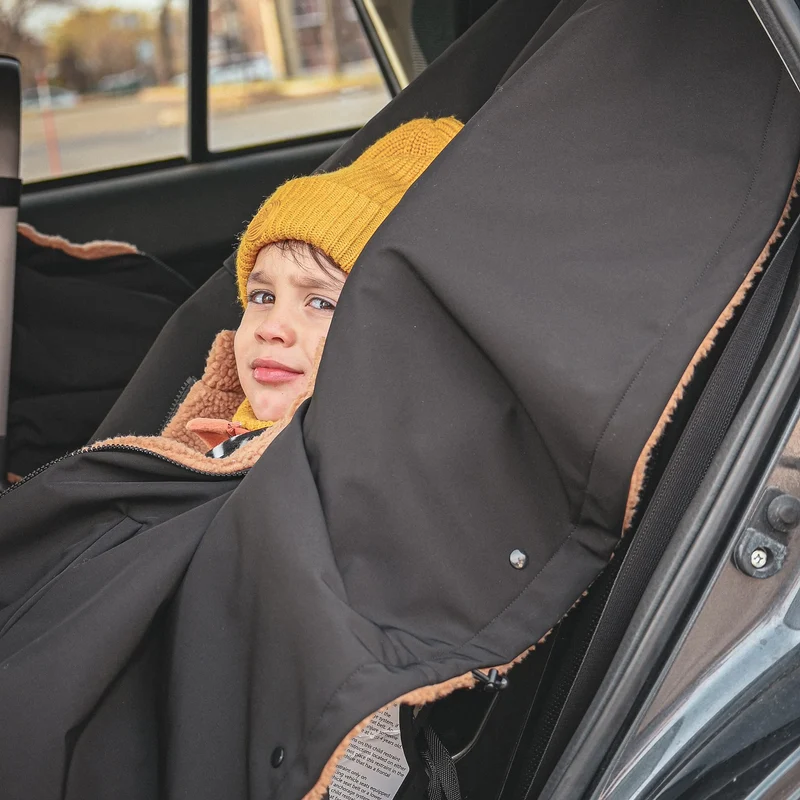 Housse Siège d'Auto / Poncho 3-en-1 - Noir