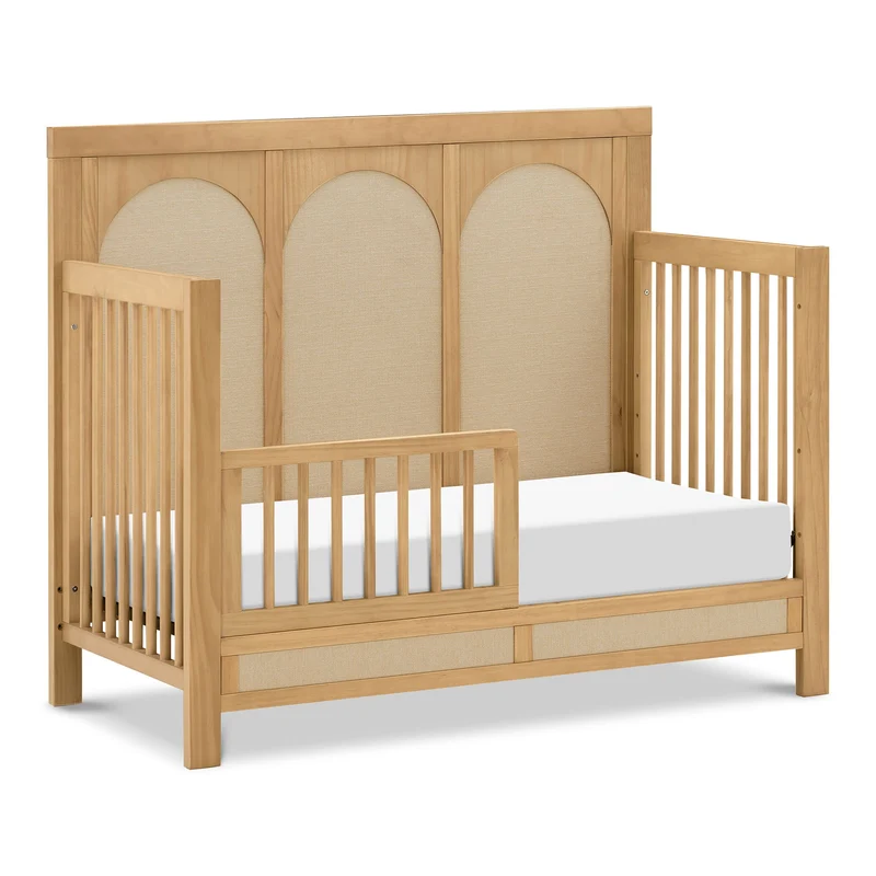 Couchette Convertible 4-en-1 Eloise - Miel et Tissu Eco-Weave