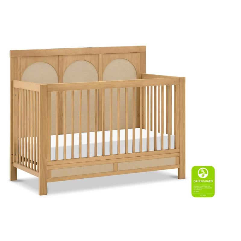 Couchette Convertible 4-en-1 Eloise - Miel et Tissu Eco-Weave