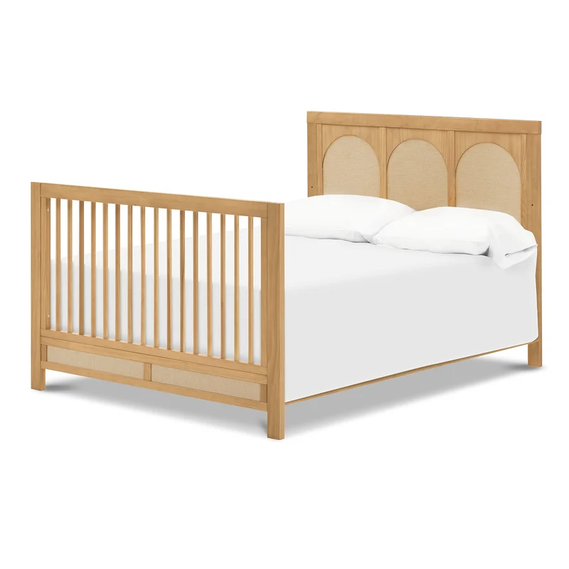 Couchette Convertible 4-en-1 Eloise - Miel et Tissu Eco-Weave