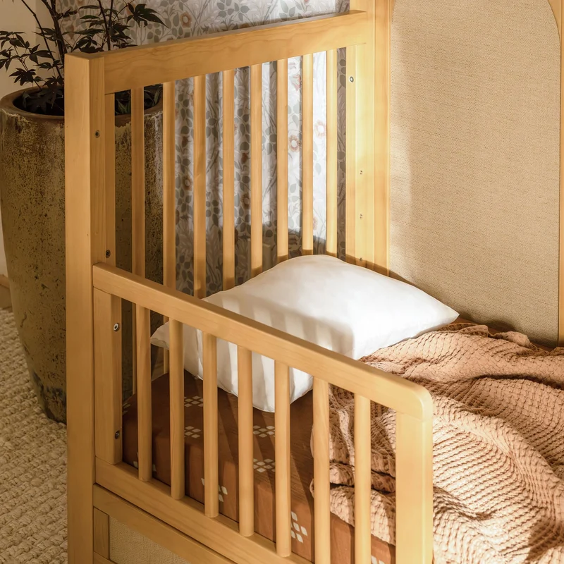 Couchette Convertible 4-en-1 Eloise - Miel et Tissu Eco-Weave
