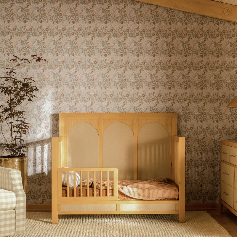 Couchette Convertible 4-en-1 Eloise - Miel et Tissu Eco-Weave