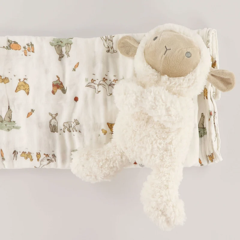 Couverture Et Peluche Mouton