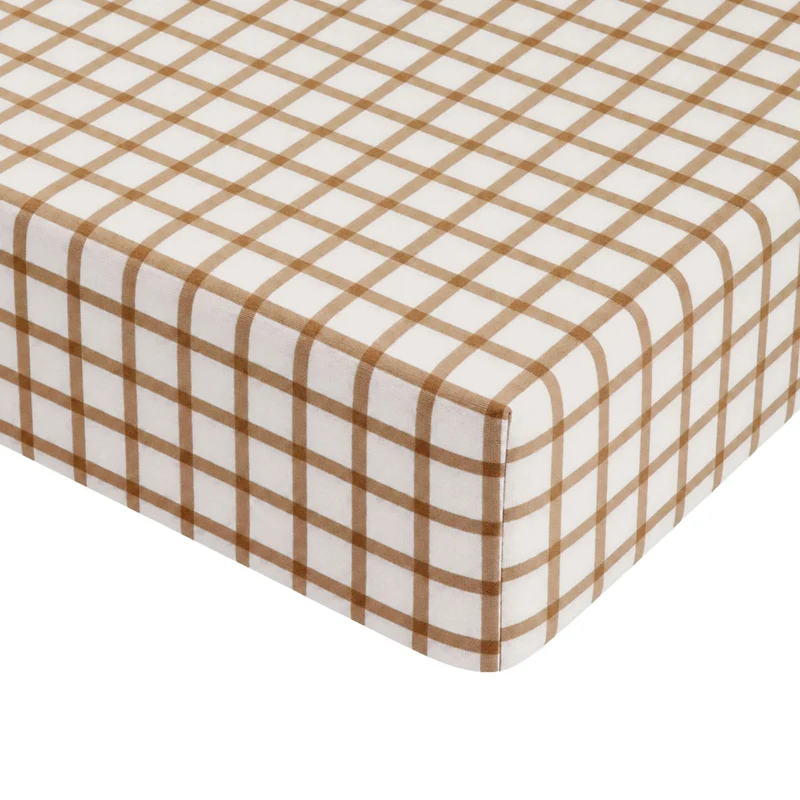 Drap Contour pour Lit de Bébé - Carreaux