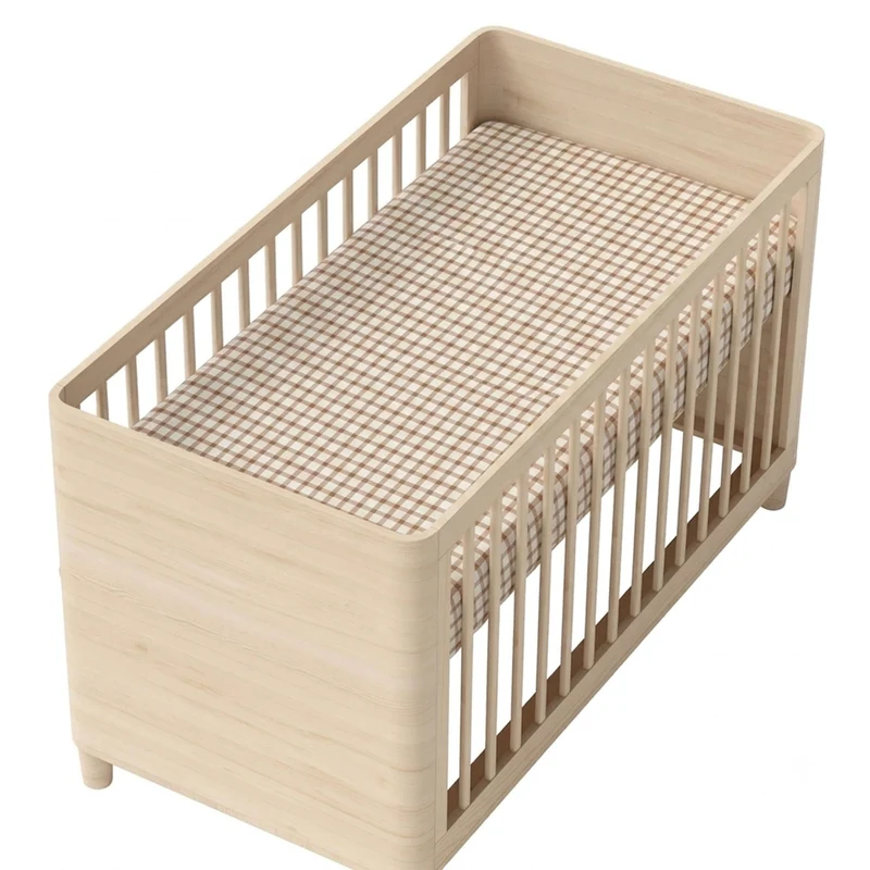 Drap Contour pour Lit de Bébé - Carreaux