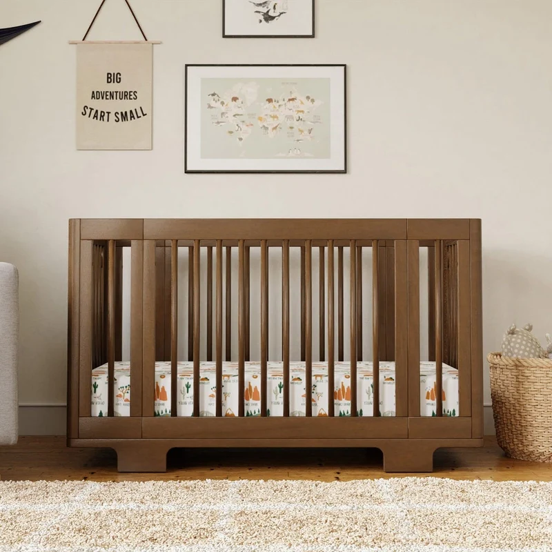 Couchette Convertible 8 en 1 Yuzu - Noyer Naturel