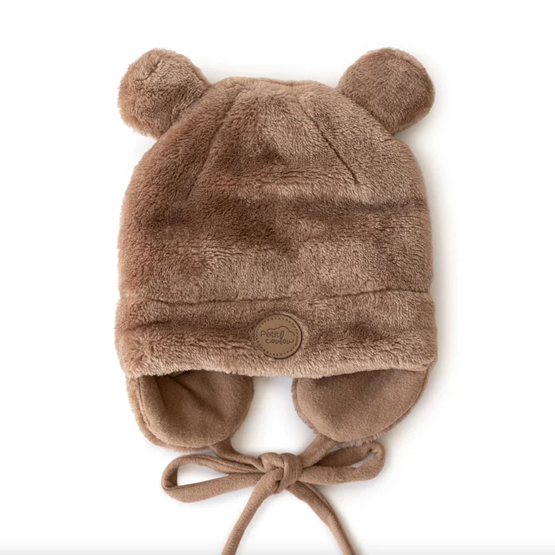 Coffret-cadeau Ourson pour bébé (4 accessoires) - Moka 0-6m