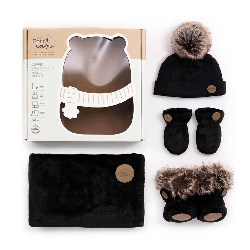 Coffret-cadeau Hiver (4 accessoires) Onyx 0-6mois