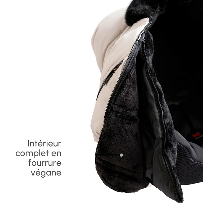 Housse 3 saisons pour siège d'auto & Fond isolant - Ensemble de Luxe Noir Éclipse