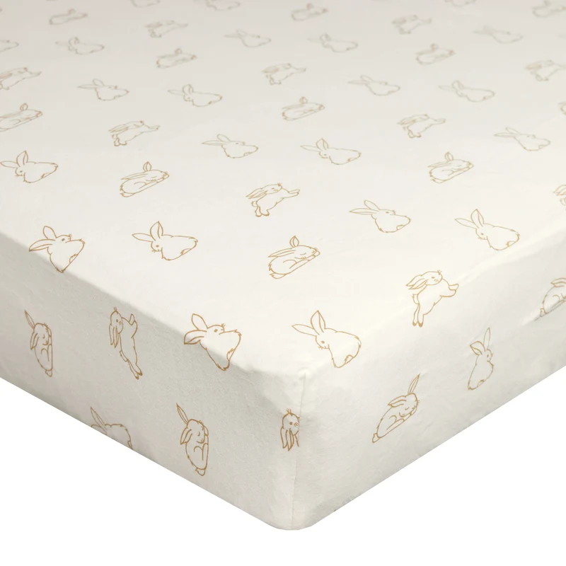Drap Contour pour Lit de Bébé - Lapins