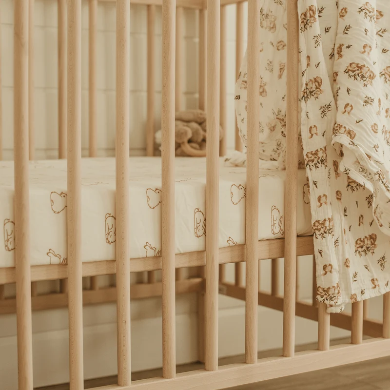Drap Contour pour Lit de Bébé - Lapins