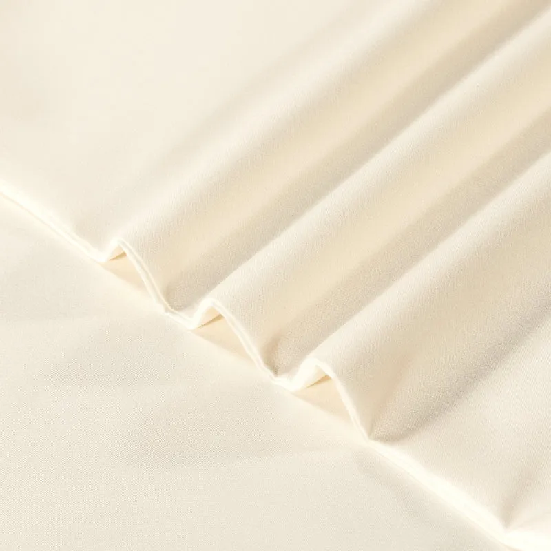 Ensemble Draps Lit Double - Ivoire
