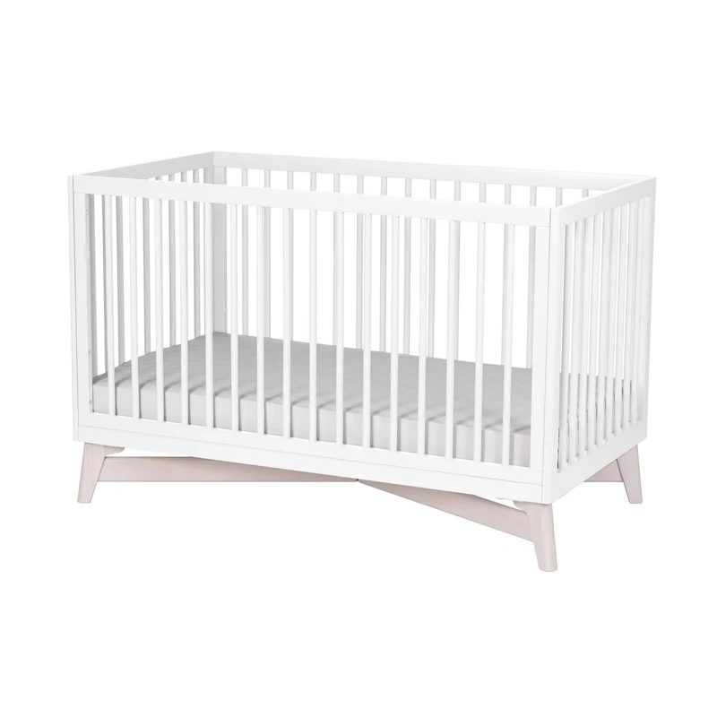 Couchette Convertible 4-en-1 Pala - Blanc/ Blanc Lavé