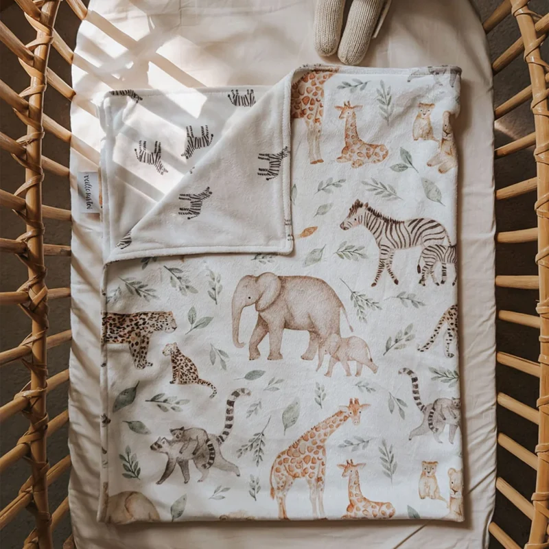 Petite Couverture Minky - Savannah