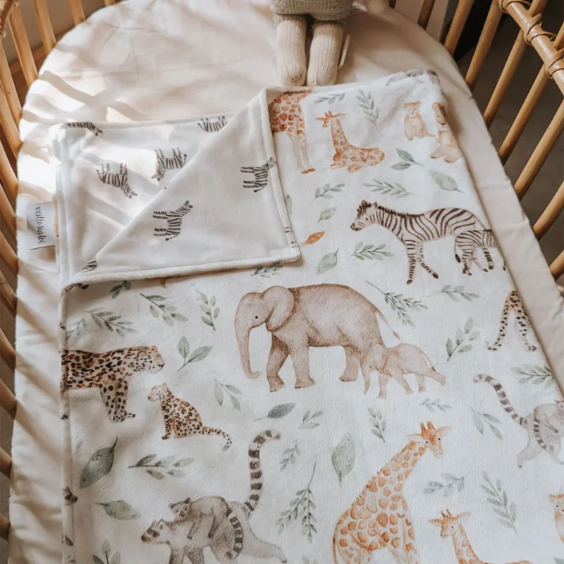 Petite Couverture Minky - Savannah
