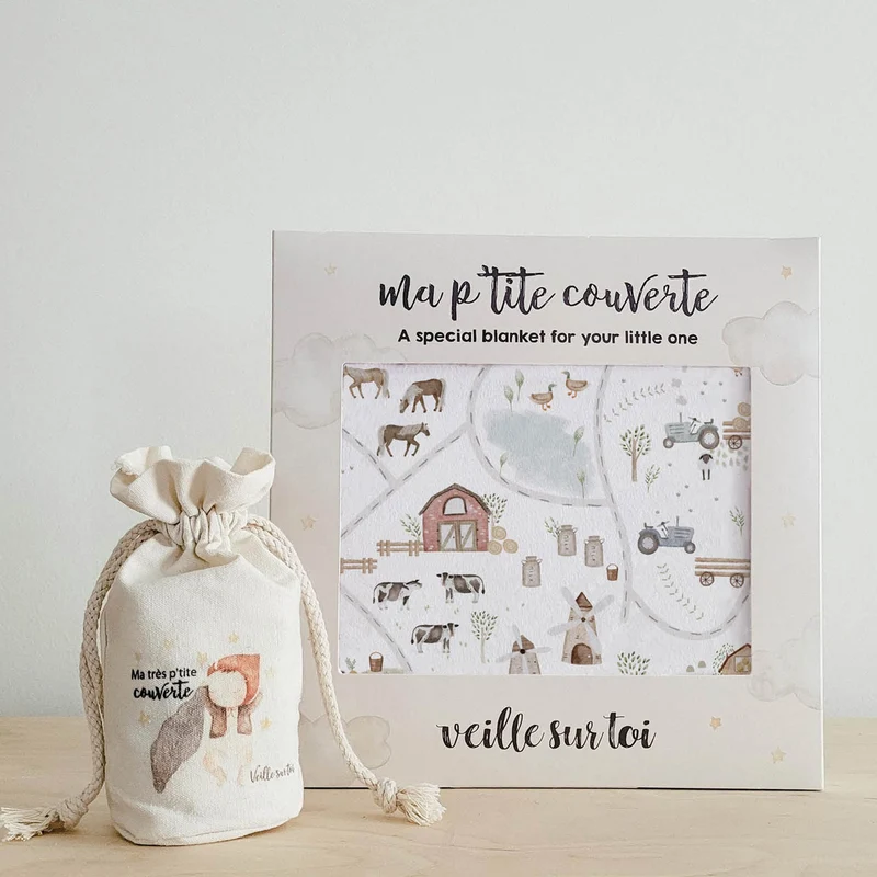 Petite Couverture Minky - Ferme Gédéon