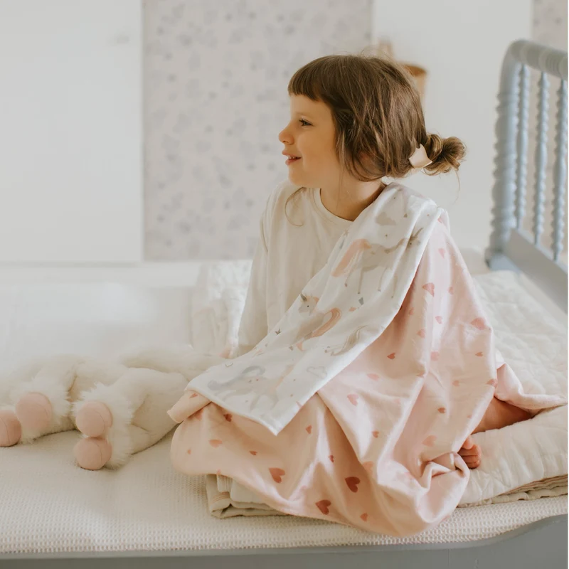 Petite Couverture Minky - Les rêves de Licornes
