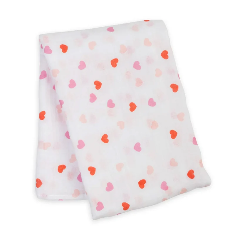 Couverture Mousseline - Coeurs