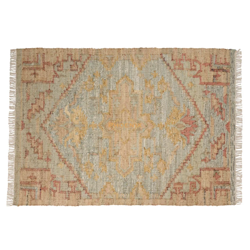 Tapis en laine jute / coton / laine Phoenix