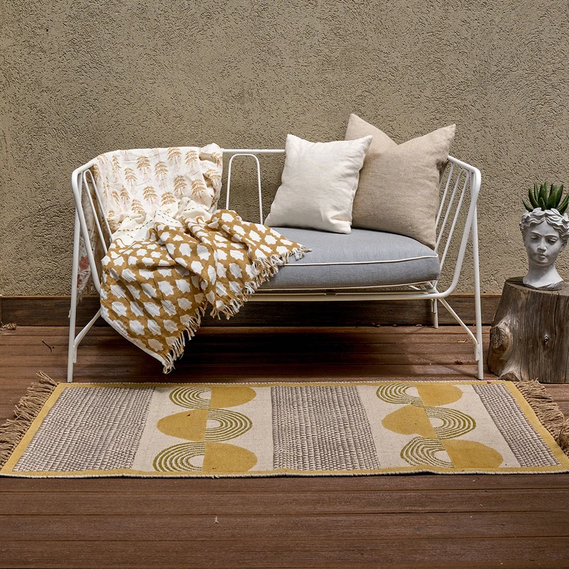 Tapis en coton / jute Dandelion