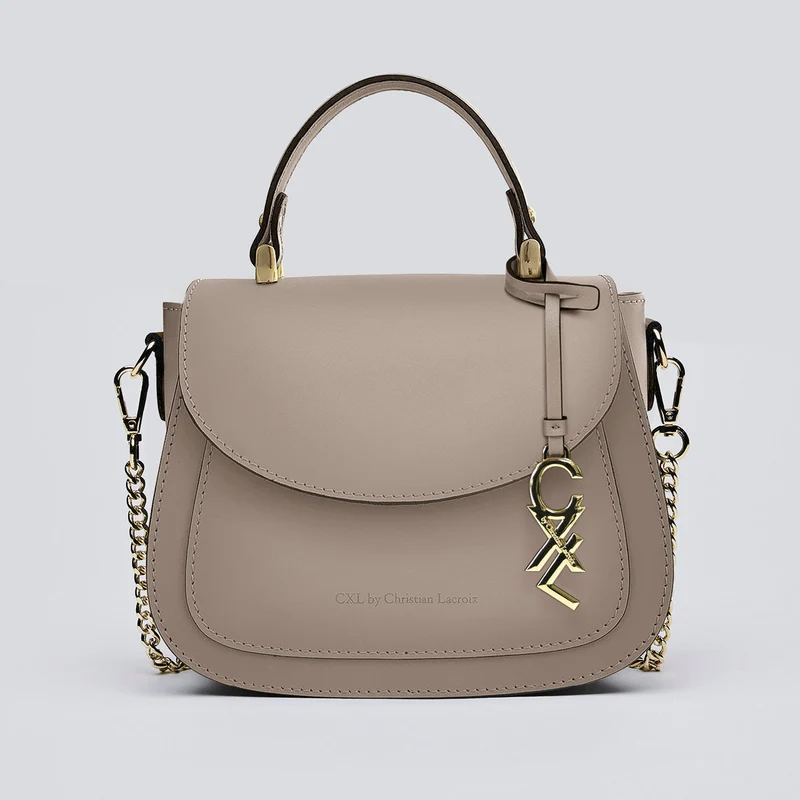 Petit sac à main Haussmann en cuir de veau italien