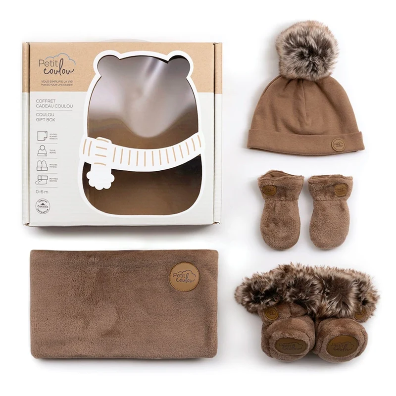 Coffret-cadeau Hiver (4 accessoires) Moka 0-6mois