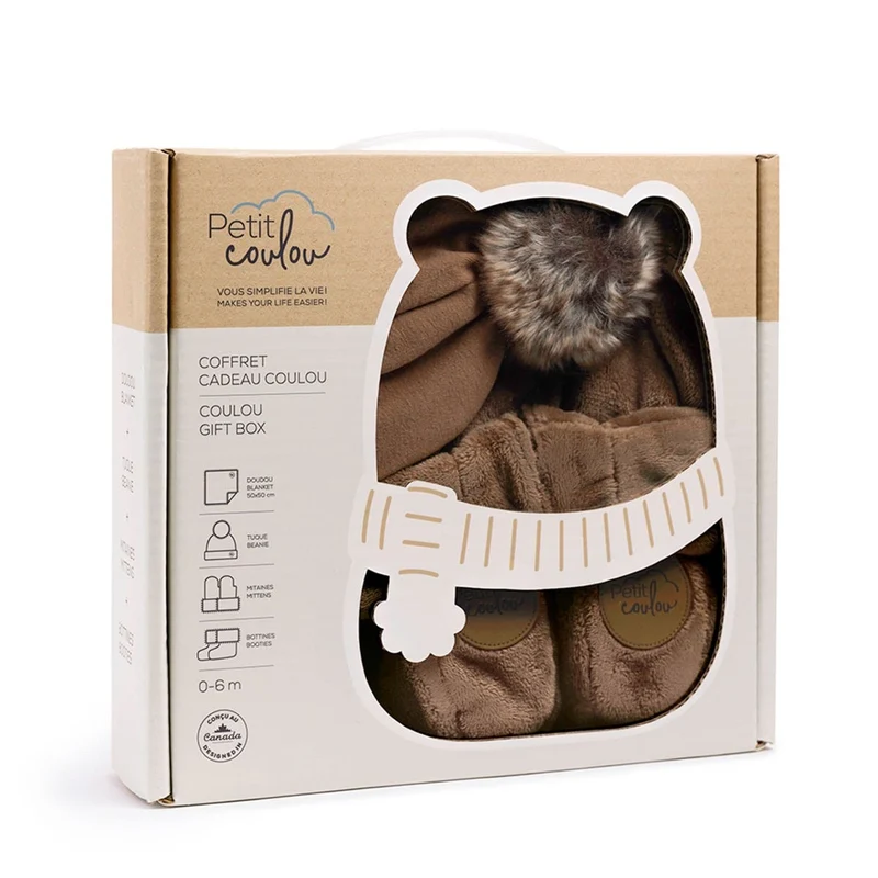 Coffret-cadeau Hiver (4 accessoires) Moka 0-6mois