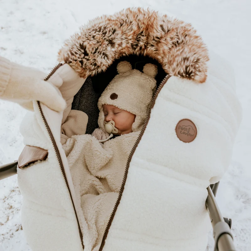 Coffret-cadeau Ourson pour bébé (4 accessoires) - Sherpa Crème
