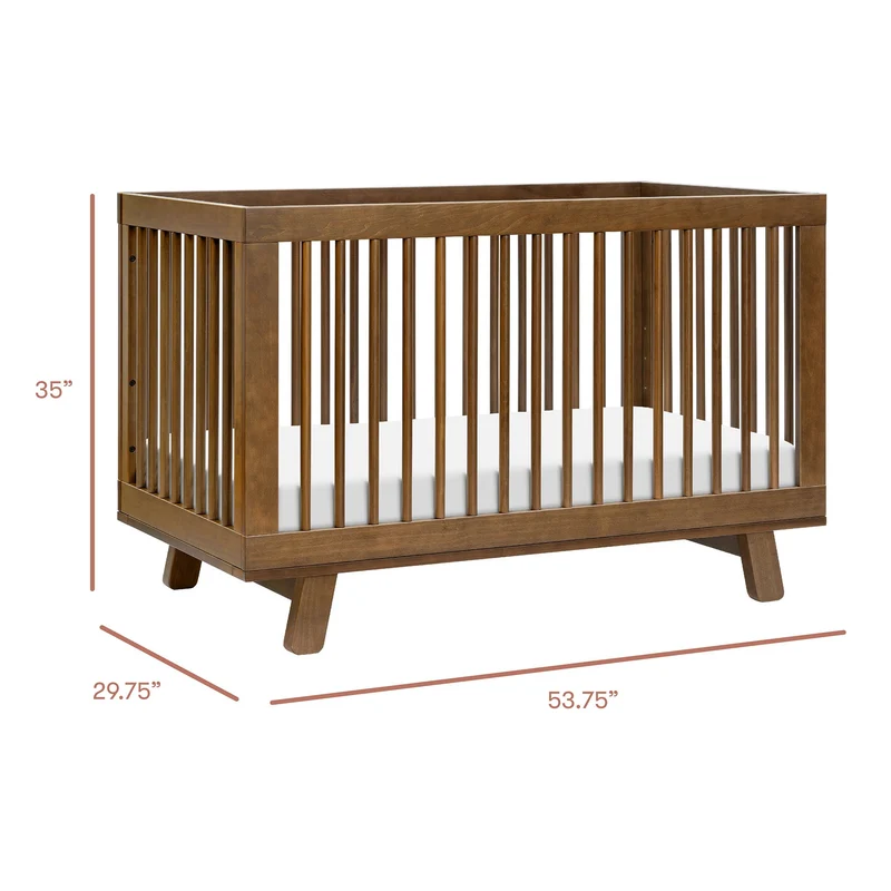 Couchette Convertible 3 en 1 Hudson - Noyer Naturel