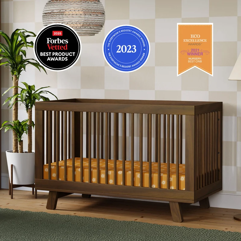 Couchette Convertible 3 en 1 Hudson - Noyer Naturel