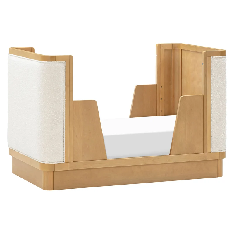 Couchette Convertible 4-en-1 Bondi avec Kit de Conversion - Miel avec boucle ivoire