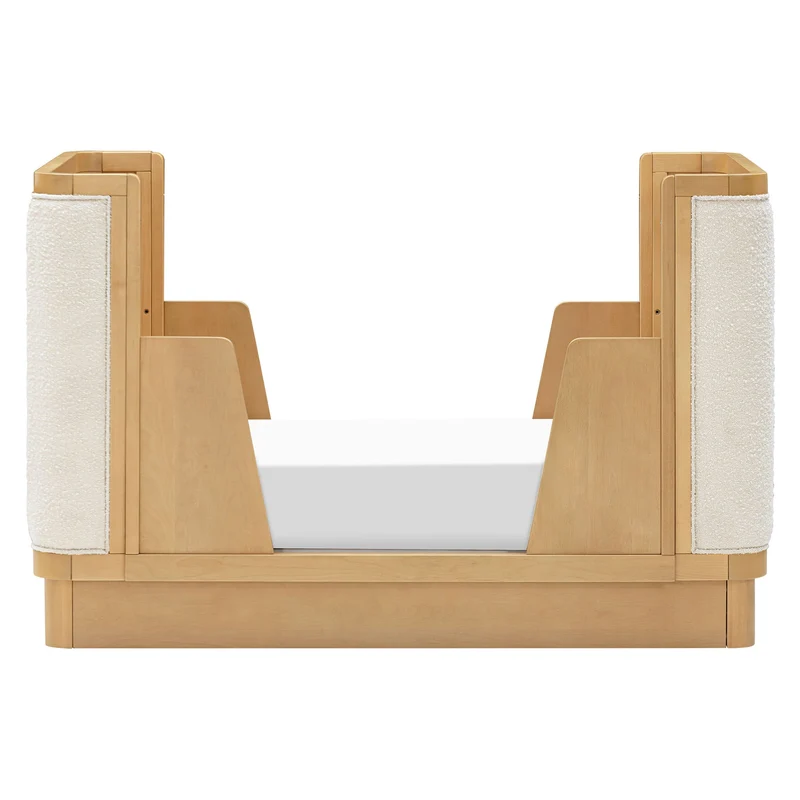 Couchette Convertible 4-en-1 Bondi avec Kit de Conversion - Miel avec boucle ivoire