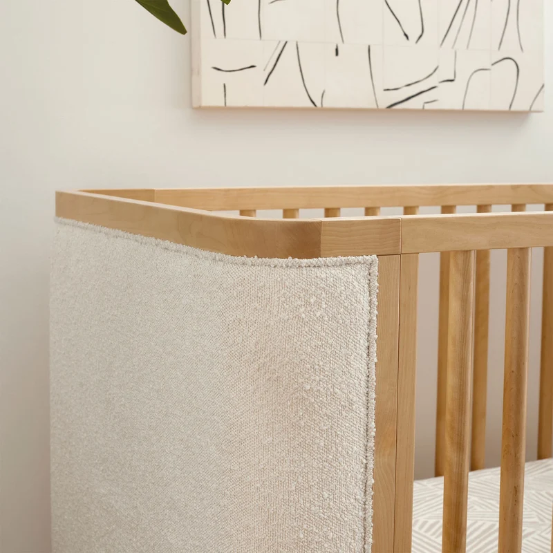 Couchette Convertible 4-en-1 Bondi avec Kit de Conversion - Miel avec boucle ivoire