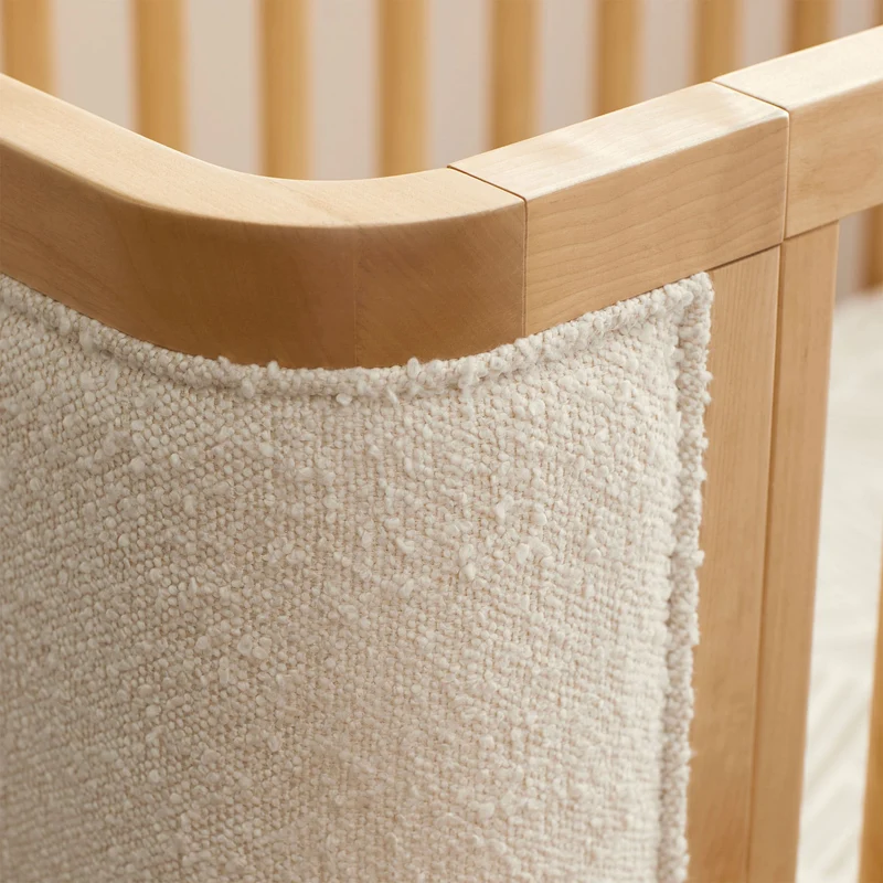 Couchette Convertible 4-en-1 Bondi avec Kit de Conversion - Miel avec boucle ivoire