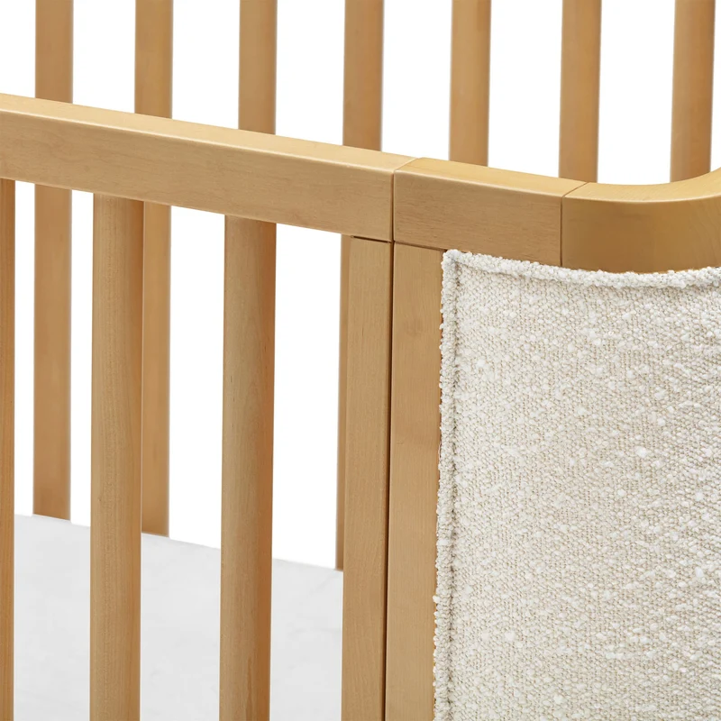 Couchette Convertible 4-en-1 Bondi avec Kit de Conversion - Miel avec boucle ivoire