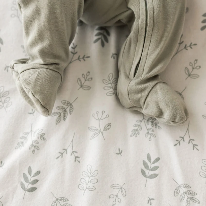 Drap Contour pour lit de Bébé - Feuillage