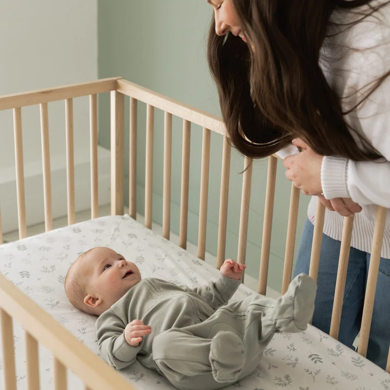 Drap Contour pour lit de Bébé - Feuillage