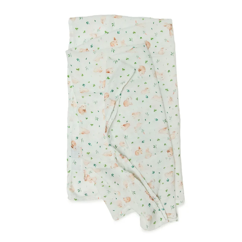Couverture Mousseline Bambou - Lapins