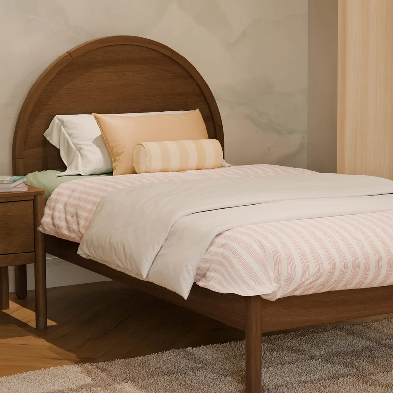 Lit Simple Bondi - Noyer Naturel