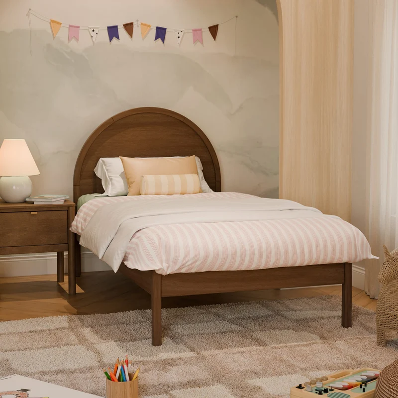 Lit Simple Bondi - Noyer Naturel