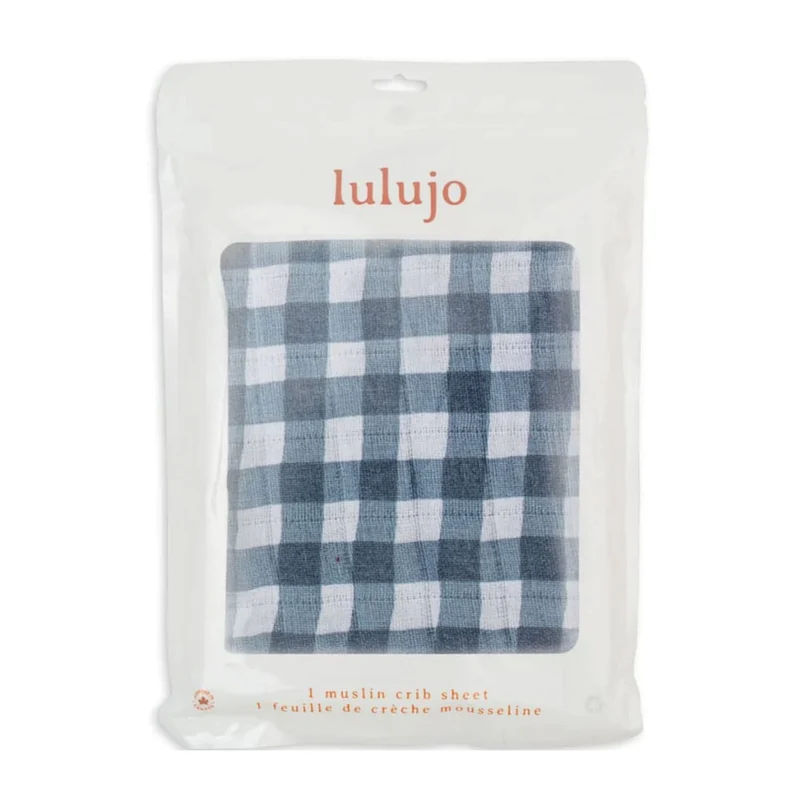 Drap Contour pour Lit Bébé - Vichy Marine