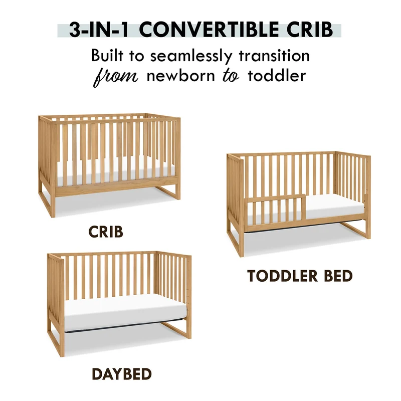 Couchette Convertible 3-en-1 Hunter - Miel