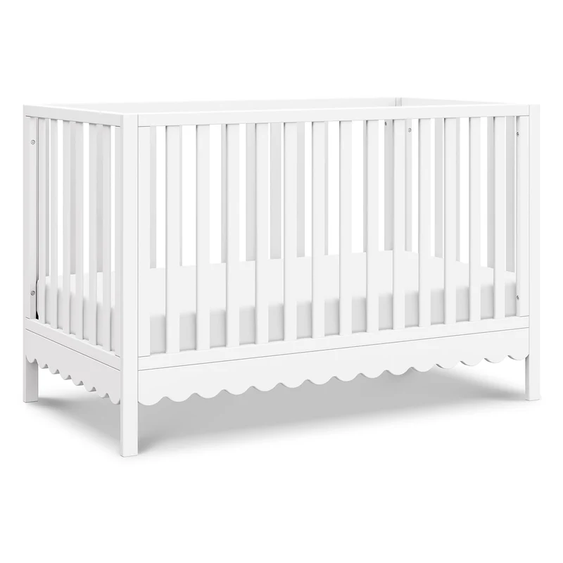Couchette Convertible 4-en-1 Sammy Scallop - Blanc
