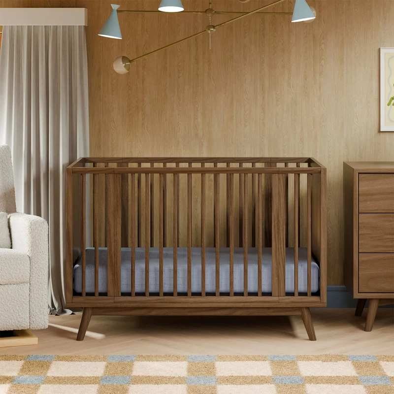 Couchette Convertible Palma 8-en-1 - Noyer Naturel