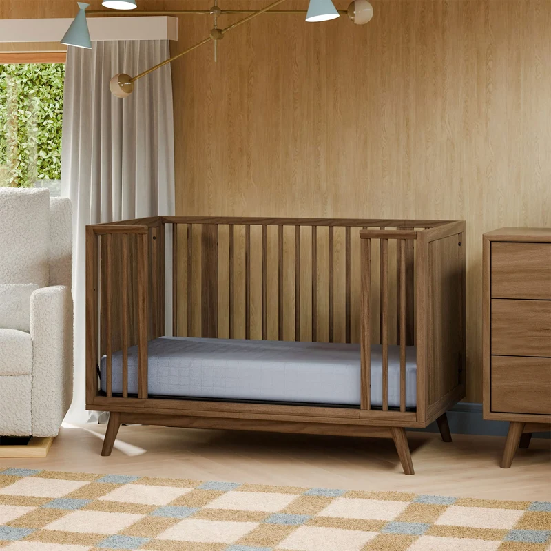 Couchette Convertible Palma 8-en-1 - Noyer Naturel