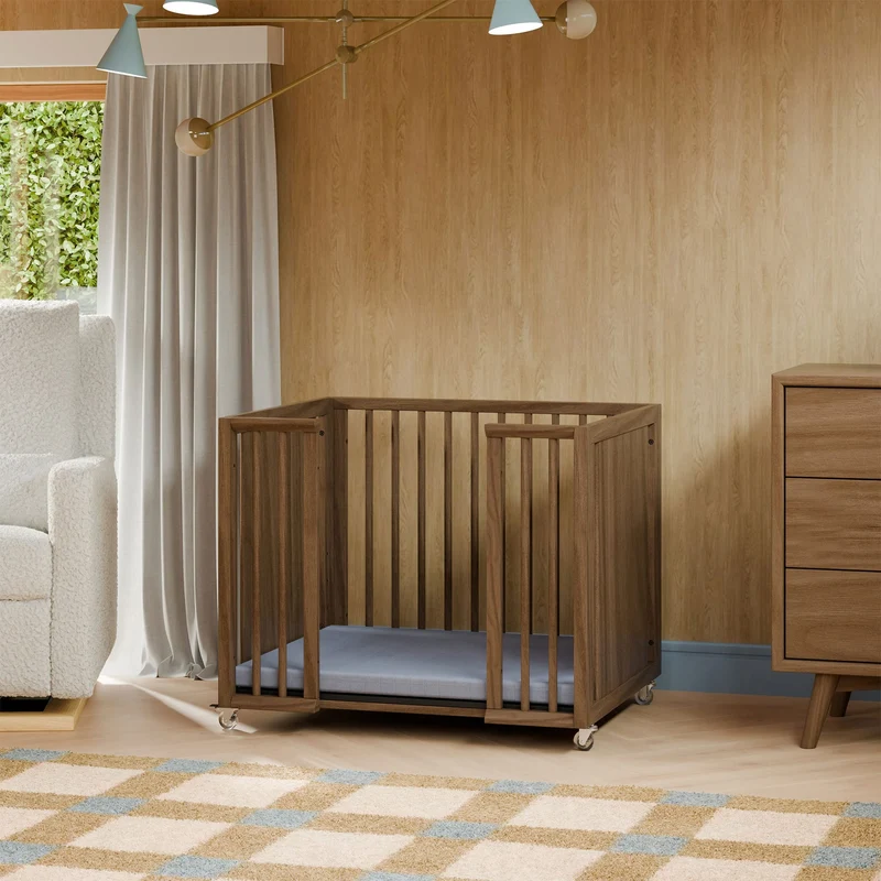 Couchette Convertible Palma 8-en-1 - Noyer Naturel
